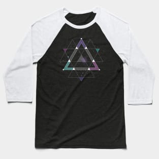 Geometric Space Graphic Baseball T-Shirt